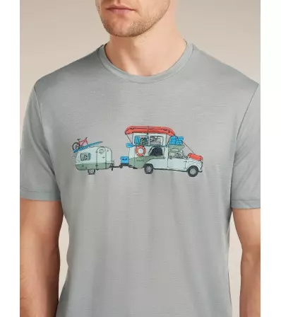 Тениска Icebreaker Merino 150 Tech Lite SS Tee Transportage M's