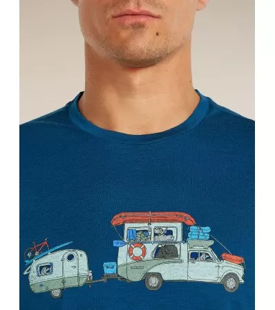 Тениска Icebreaker Merino 150 Tech Lite SS Tee Transportage M's